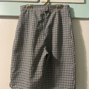 Black & White Gingham Vintage High Waisted Shorts